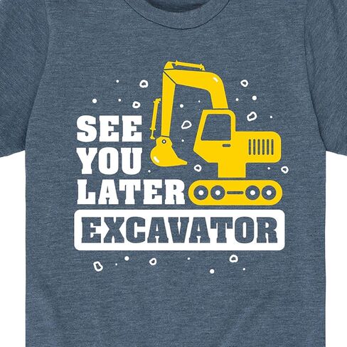 تي شيرت كاجوال بأكمام قصيرة من Country Casuals See You Later Excavator - للأطفال الصغار in Saudi Arabia