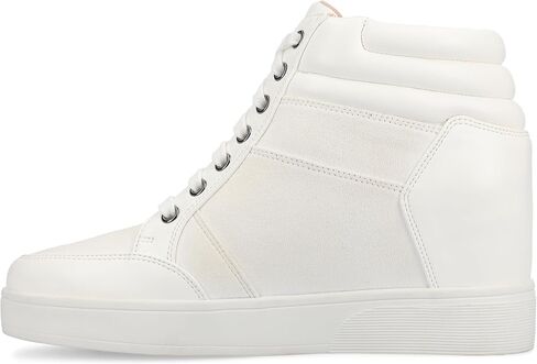 Journee Collection Women's Clarity Lace-Up Zippered Wedge Sneakers in Saudi Arabia