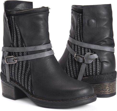 MUK LUKS Women's Nina Boots-Black 6 in Saudi Arabia