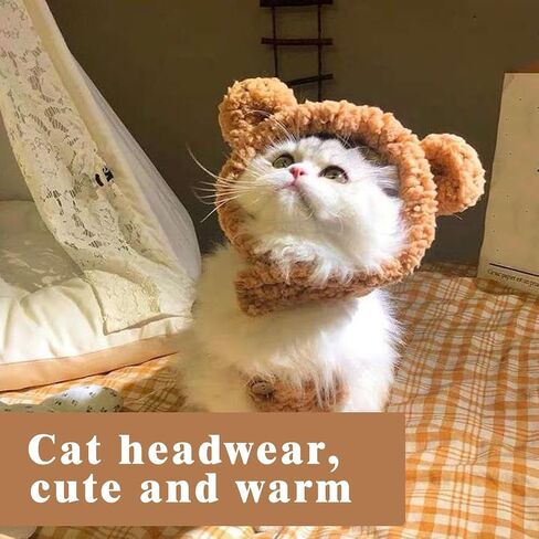 Warm Hat, Adjustable Soft Headwear, Brown in Saudi Arabia