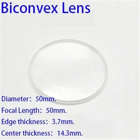 1 قطعة Biconvex عدسة محدبة مزدوجة قطرها 50-90 مللي متر طلاء معدات المختبرات التركيز البصر العدسات المرحلة Led مصباح (D90 F300) in Saudi Arabia