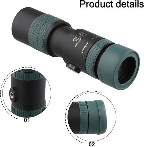 Portable Monocular with 10 300X Zoom Ideal for Camping Enthusiasts (Only monoculars) in Saudi Arabia