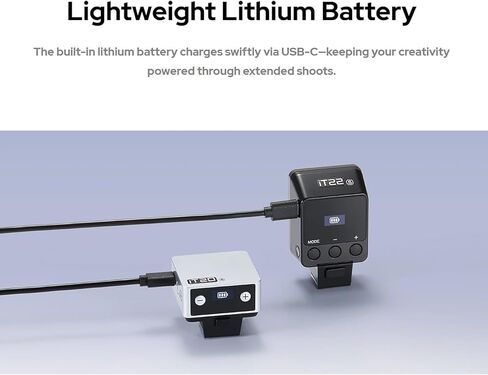 فلاش Godox iT20 C iT20-C TTL لكاميرا Canon، 700 فلاش طاقة كاملة، وقت إعادة التدوير 1.5 ثانية، بطارية ليثيوم مدمجة، ضوء فلاش صغير مع مرشحات ألوان (فضي) in Saudi Arabia