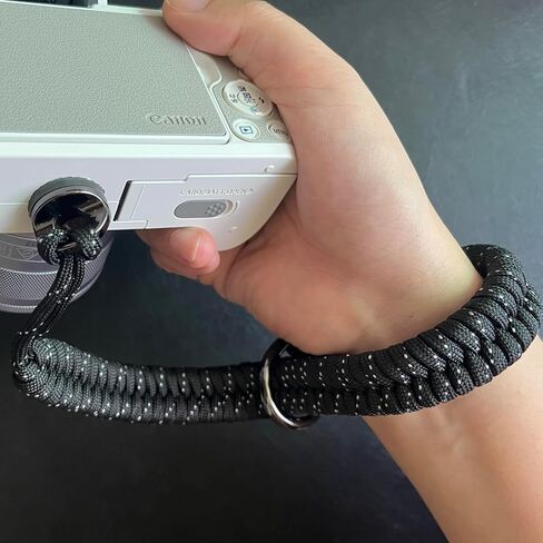 حزام معصم الكاميرا مع برغي 1/4 بوصة - 20، حبل باراكورد مضفر قابل للتعديل لعصا سيلفي Insta360، GoPro، DSLR in Kuwait