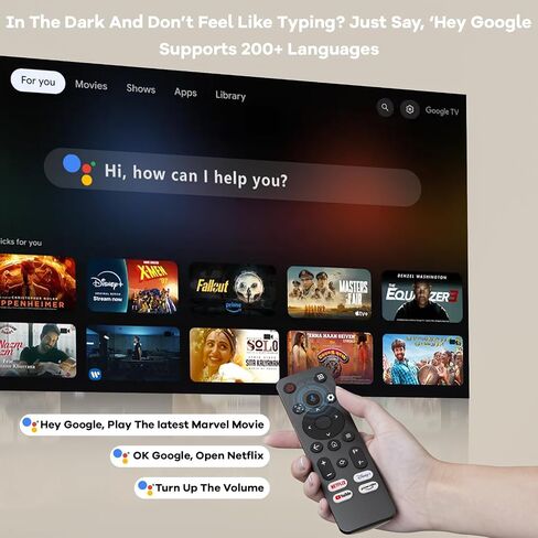 جهاز عرض متوافق مع Google TV|1800 ANSI|غطاء عدسة تلقائي و4D Keystone|تركيز تلقائي|جهاز عرض خارجي محمول للتحكم الصوتي 4K مع WiFi وBluetooth، جهاز Sovboi Smart Proyector للمسرح المنزلي Netflix in Kuwait