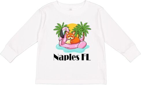 تي شيرت Inktastic Naples Florida Beach Vacation للأطفال الصغار بأكمام طويلة in Kuwait