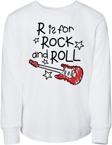 R is for Rock and Roll Toddler Kids Long Sleeve T-Shirt in Saudi Arabia