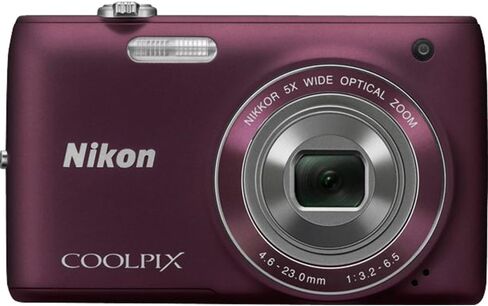 كاميرا نيكون COOLPIX S4100 رقمية بدقة 14 ميجابكسل مع عدسة تكبير بصري واسعة الزاوية 5x NIKKOR وشاشة LCD تعمل باللمس مقاس 3 بوصات (برقوقي) in Kuwait