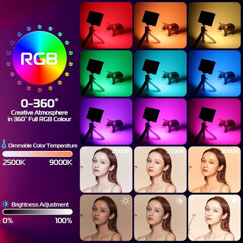 ULANZI BG5 قبضة بطارية محمولة ومصباح فيديو LT002 ​​RGB in Saudi Arabia
