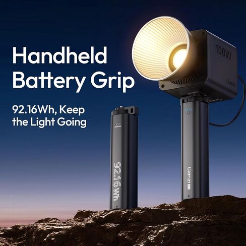 ULANZI BG5 Handheld Battery Grip and LT003 RGB Video Light in Saudi Arabia