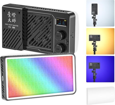 ULANZI BG5 Handheld Battery Grip and 40W Portable RGB Video Light in Saudi Arabia