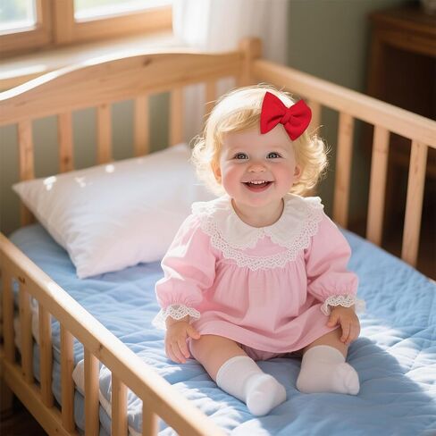 baotongle 4pcs 4th of July Baby Headband Set Patriotic Hair Bows and Nylon Headband for Newborns and Toddler Girls in Saudi Arabia