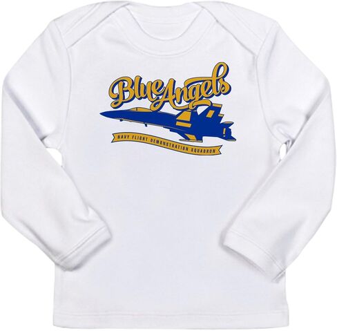 تي شيرت CafePress US Navy Blue Angels P طويل الأكمام للرضع تي شيرت لطيف بأكمام طويلة للأطفال الرضع in Kuwait