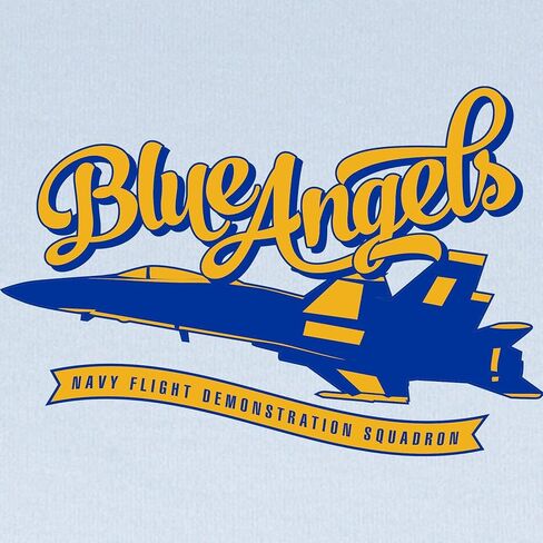 تي شيرت CafePress US Navy Blue Angels P طويل الأكمام للرضع تي شيرت لطيف بأكمام طويلة للأطفال الرضع in Kuwait