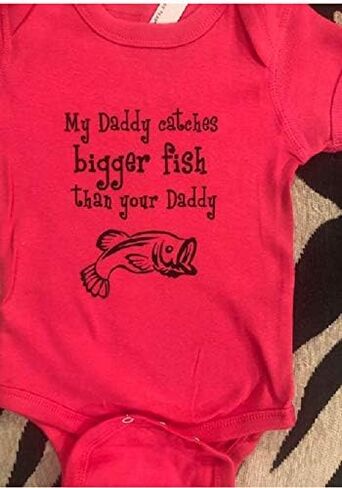 fishing baby onesie ® bodysuit one piece clothes shower gift dad fish infant fishing shirt in Saudi Arabia