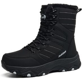 Snow Boots for Women Waterproof Mid-Calf Booties Winter Hiking Boot Durable Warm Fur Lined Boot Non-Slip Warm Climbing Shoes Walking, Cold Weather in Saudi Arabia