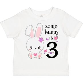 inktastic Somebunny is Three-Third Birthday Bunny Toddler T-Shirt in Kuwait