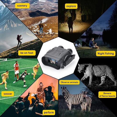 Night Vision Goggles 4K Night Vision Binoculars Adults, Gifts for Men Him Husband Dad 2000mAh Fast Charging Battery,2.8'' HD Screen,2700FT Viewing Range for Camping Hunting & Security in Kuwait