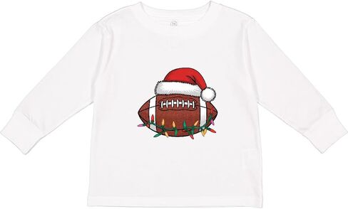 inktastic Festive Christmas Football Toddler Long Sleeve T-Shirt in Saudi Arabia