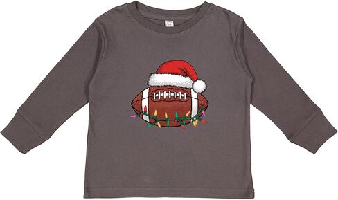 inktastic Festive Christmas Football Toddler Long Sleeve T-Shirt in Saudi Arabia