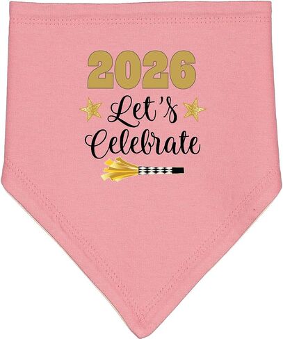 inktastic 2026 New Year Party Baby Bandana Bib in Saudi Arabia