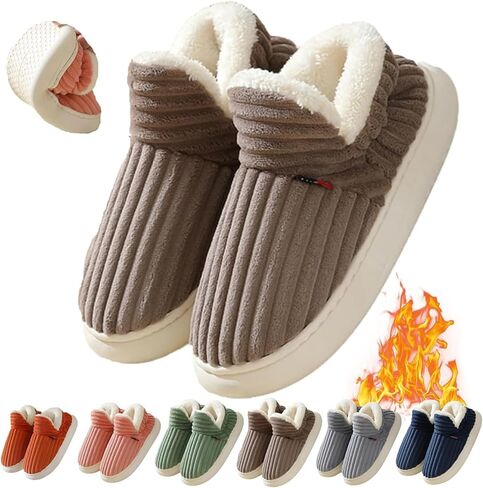 Pluffi Slipper Booties, 2025 New The Cozy Stylish Slipper,Pluffi Comfy Slippers,Warm Plush Lining Slippers for Women and Men in Saudi Arabia