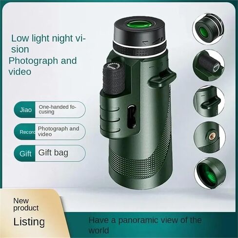 Mini Telescopes, High Definition Single Tube Telescope, Compact and Portable, Dual-Purpose Day and Night,Pocket Telescope(HD Black) in Saudi Arabia