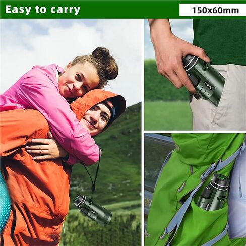 Mini Telescopes, High Definition Single Tube Telescope, Compact and Portable, Dual-Purpose Day and Night,Pocket Telescope(HD Black) in Saudi Arabia