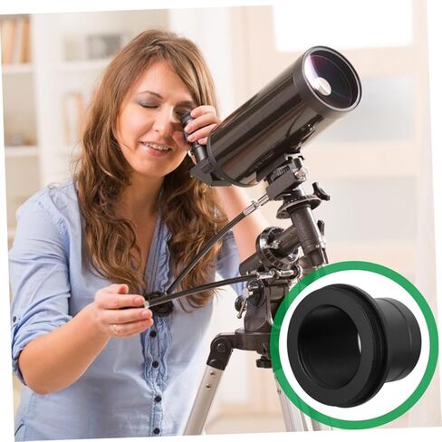 2 قطعة محول تركيب التلسكوب للتلسكوبات الفلكية الفولاذ المقاوم للصدأ كاميرا T Mount Ring مع حامل العدسة خفيف الوزن وسهل التركيب للتصوير الفلكي in Kuwait