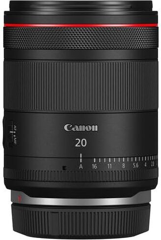 عدسة كانون RF 20 ملم f/1.4 L VCM | سلسلة L-Series فائقة الاتساع مع فتحة f/1.4 ساطعة وتركيز تلقائي سريع وبصريات متقدمة | للمناظر الطبيعية والهندسة المعمارية والتصوير الفلكي + حقيبة كتف + بطاقة 64 جيجابايت in Saudi Arabia