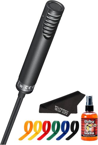 ميكروفون مكثف ستيريو ECM-MS2 من سوني - ميكروفون XLR صغير الحجم لكاميرات DSLR وكاميرات الفيديو - حل صوتي احترافي للأفلام والبث والأحداث الحية + روابط الكابلات + منظف الميكروفون + المزيد in Saudi Arabia