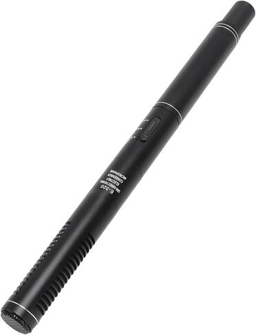 Dpofirs Photography Microphone, 11 Inch Professional Clear Sound High Sensitivity Black Condenser Interview Mic 2.4G Wireless for Live Streaming in Saudi Arabia