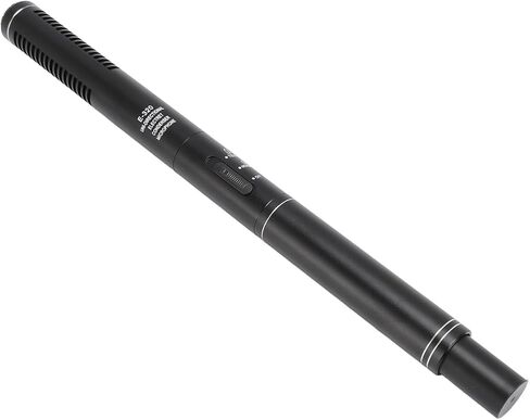 Dpofirs Photography Microphone, 11 Inch Professional Clear Sound High Sensitivity Black Condenser Interview Mic 2.4G Wireless for Live Streaming in Saudi Arabia