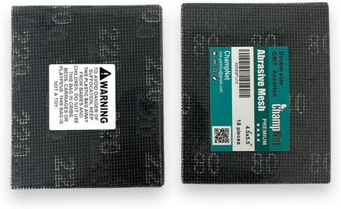 Sanding Mesh Sandpaper Sheets 12 Pack, 4.5 x 5.5 Inch Sanding Net Sheets, Grit 220, Ultra Fine Sandpaper Mesh for Polishing Wood, Drywall, and Metal in Saudi Arabia