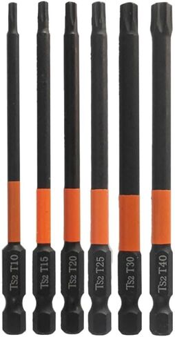 100Mm 1/4 Inch Hex Head Drill Bit Magnetic For Torx Screwdriver Bits For T10-T40,Magnetic Hex Head Drill Bits,For Electric Screwdrivers, Manual Screwdrivers(T30) in Saudi Arabia