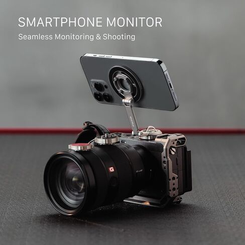 Tilta Magnetic Articulating Mounting Kit – Titanium Gray | Smartphone & Power Bank Holder with Cold Shoe, 1/4"-20 | Multi-Axis Arm for Camera Rigs, Wireless Monitoring, Vlogging in Saudi Arabia