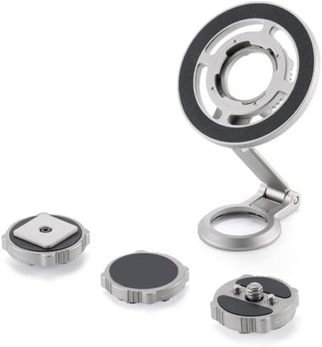 Tilta Magnetic Articulating Mounting Kit – Titanium Gray | Smartphone & Power Bank Holder with Cold Shoe, 1/4"-20 | Multi-Axis Arm for Camera Rigs, Wireless Monitoring, Vlogging in Saudi Arabia