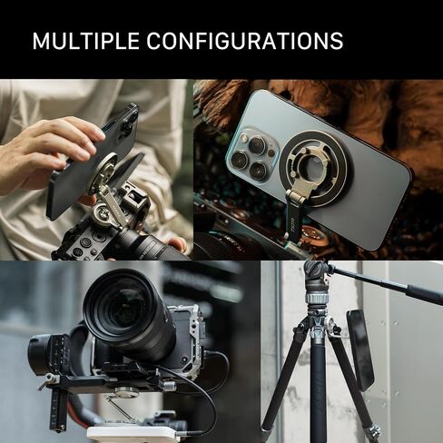 Tilta Magnetic Articulating Mounting Kit – Titanium Gray | Smartphone & Power Bank Holder with Cold Shoe, 1/4"-20 | Multi-Axis Arm for Camera Rigs, Wireless Monitoring, Vlogging in Saudi Arabia