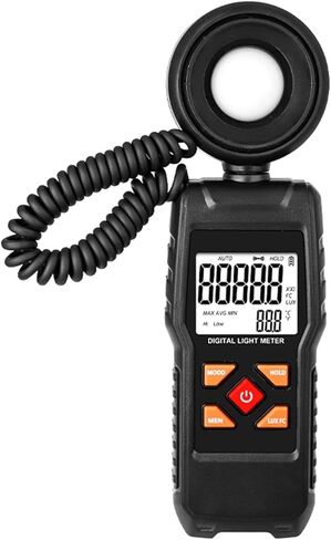نطاق مقياس الضوء الرقمي لوكس 999.9/99999/19999 X10LUx مقياس الإضاءة ومقياس السطوع (اللون: 1010Eplus) in Kuwait