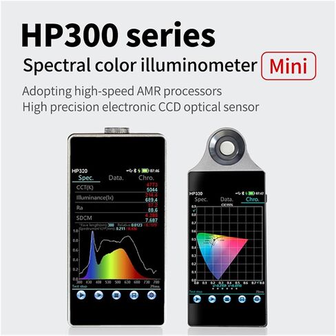 HP330 320 Portable Spectometer, CRI Lux CCT Tester, Illuminometer, Photography Photometer (Color : HP320) in Saudi Arabia