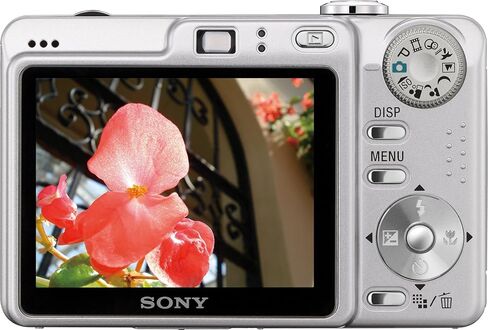 كاميرا سوني Cybershot DSCW55 7.2 ميجابكسل رقمية مع تكبير بصري 3X (فضي) (متجدد) in Kuwait
