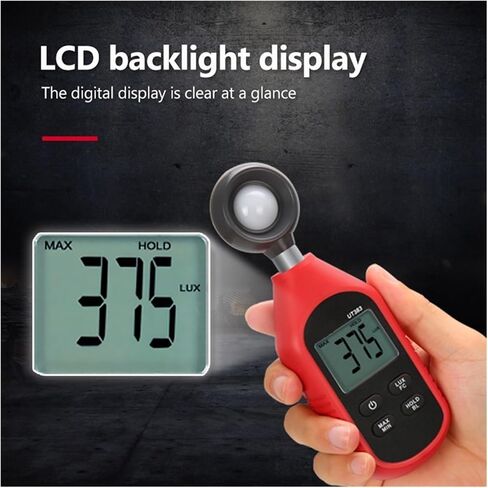 UT383 Digital Luxmeter, 200,000 LUX, Luminance Lux Fc, Max Min Test, Photometer in Saudi Arabia
