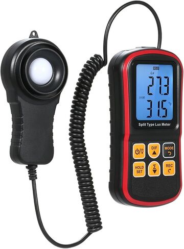 Digital BT Photometer Luxmeter Split Type LCD Illuminometer Portable Light Meter Connection Mobile App Data Hold Mode in Saudi Arabia