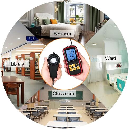 Digital BT Photometer Luxmeter Split Type LCD Illuminometer Portable Light Meter Connection Mobile App Data Hold Mode in Saudi Arabia