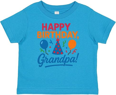 inktastic Happy Birthday Grandpa Party Hat Balloons Baby T-Shirt in Saudi Arabia