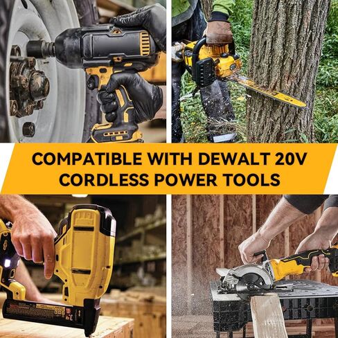 DCB200 6.0Ah Lithium Battery Replacement for Dewalt 20V Max Battery DCB200 DCB201 DCB203 DCB204 DCB206 DCB180 DCD/DCF/DCG Series Cordless Tools 2Pack in Saudi Arabia