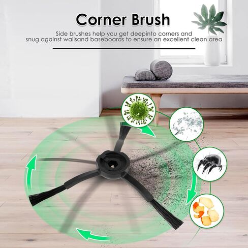 (8 عبوات) مرشحات HEPA البديلة من Q revo Master لـ Roborock Qrevo Master، مكنسة Qrevo Slim Robot، مجموعة ملحقات المرشحات، طقم المرشح، مرشح الفراغ، مرشحات العلبة، المرشحات المستقيمة in Kuwait