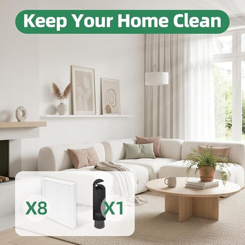 8 Pack Replacement Filter Compatible with iRobot Roomba 104/105 / Essential Series Q011, Q0120, Q0520, Y0110, Y0140, Y051020 Robot Vacuum Spare Parts Accessories in Kuwait