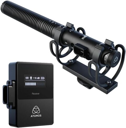 Atomos StudioSonic Shotgun Mic Professional-Grade Wireless/Wired Shotgun Microphone with Locking USB-C and Full Broadcast Feature Set in Saudi Arabia