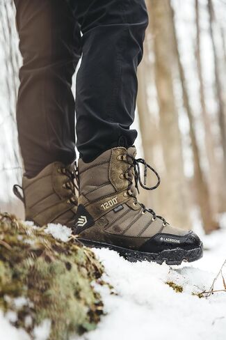 حذاء LaCrosse Cold Snap II 8 بوصات 1200G للصيد مقاوم للماء للنساء، مبطن بالصوف، جلد متين وبوليستر in Kuwait